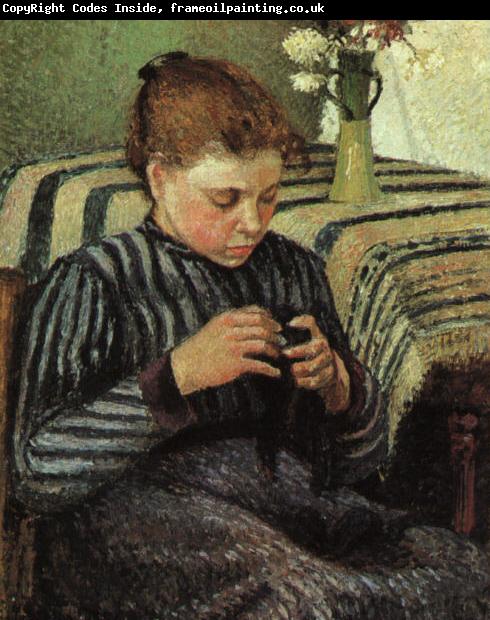 Camille Pissaro Girl Sewing